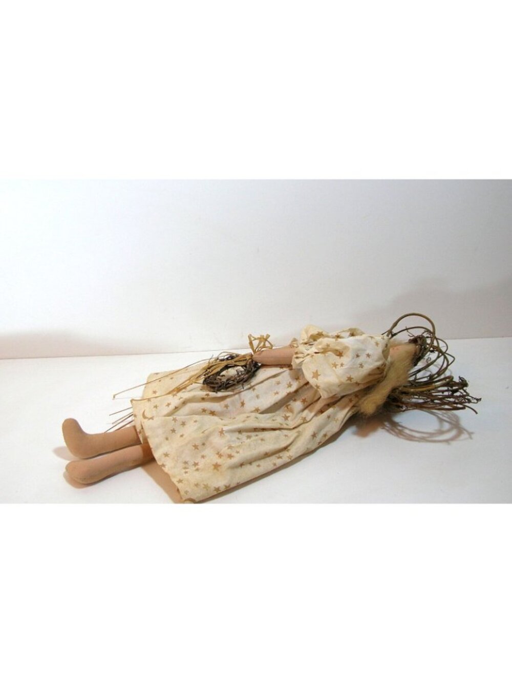 Angel Doll Folk Art Primitive Country Style Doll - Picture 2 of 7